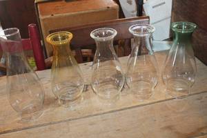 lot 2548 image: Antique Glass Lamp Shades