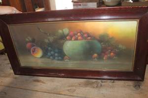 lot 2560 image: Antique Fruit Picture 14 x 28