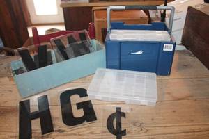 lot 2563 image: Storage Caddy, Marquee Letters & More