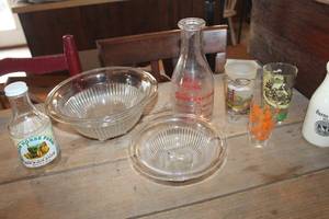 lot 2348 image: Vtg. Nesting Bowls, Milk Bottle and More