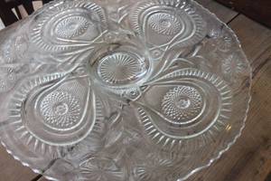 lot 2365 image: HUGE 21 Glass Punch Bowl Under Plate