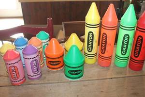 lot 2376 image: Crayon Storage Boxes