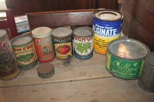 lot 2396 image: Antique Tins