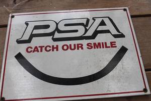 lot 2455 image: Vintage Porcelain Enamel Sign