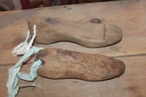 lot 2470 image: Antique Wood Shoe Forms