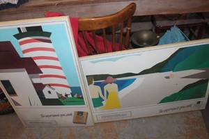 lot 2494 image: Vintage Kent Cigarette Pictures 24 x 36