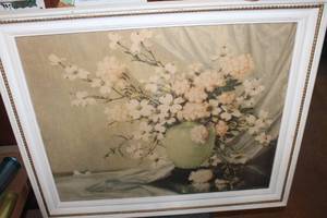 lot 2495 image: Lg. Vintage Picture 29 Tall x 39 Wide