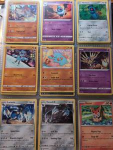 lot 2010 image: Pokmon Trading Card Game Cards Mixed HP Basic Stage - 10 sheets (90 Cards)