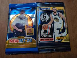 lot 3004 image: Panini NBA Hoops and Donruss Basketball Trading Card Packs Lot 2024-25 - Sealed