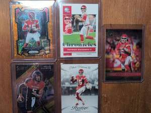 Patrick Mahomes II Sports Cards Lot Kansas City Chiefs - 5 ct