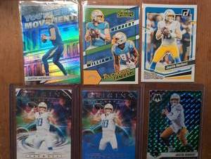 lot 4002 image: Justin Herbert Sports Trading Cards - 6 ct