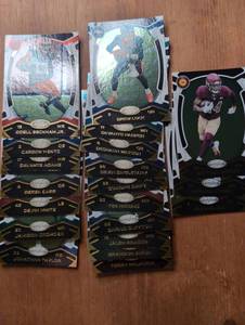 lot 4009 image: 2021 Certified Football Cards Various Players Including Odell Beckham Jr, Wentz, Derek Carr, Tee Higgins and more - 21 ct