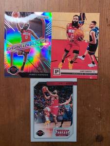 lot 5003 image: James Harden Basketball Trading Cards Lot - 3 ct