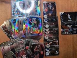 lot 5005 image: Panini Prizm Basketball Cards Lot Multiple Players Including Zion Williamson, Tre Mann -72 ct