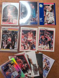 lot 5008 image: Basketball All Star Trading Cards Lot Spud Webb Muggsy Bogues Larry Bird Clyde Drexler Dominique Wilkins