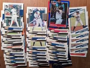 lot 6009 image: Donruss Baseball Trading Cards Lot Mixed Players Including Yordan Alvarez and Fernando Tatis Jr&nbsp -39 ct
