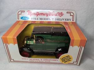 lot 7006 image: Montgomery Ward Ford 1913 Model T Delivery 125 Scale Die-Cast 9542