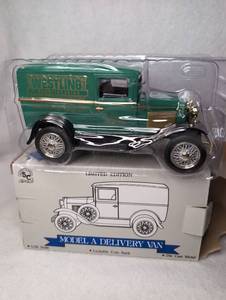 lot 7009 image: Limited Edition Model A Delivery Van 125 Scale Lockable Coin Bank Die Cast Metal