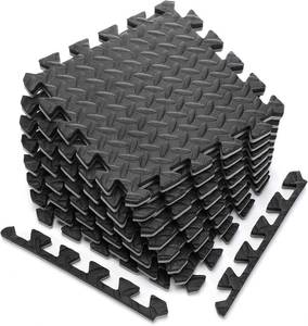 lot 753 image: $47 16 Pcs 0.79in Thick Gym Flooring Mats - 12x12 EVA Tiles