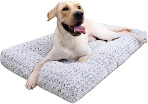 lot 755 image: KSIIA Washable Dog Bed Medium 35x23 Gray, Anti-Slip