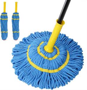 lot 774 image: KeFanta Self-Wringing Twist Mop with 1 Extra Refill, 57 Handle