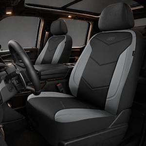 lot 775 image: Skechers Memory Foam Seat Covers, Airbag Compatible, Gray