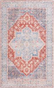 lot 778 image: $119 SAFAVIEH Arizona Collection Area Rug 8x10 Light Blue & Rust