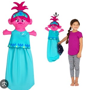 lot 827 image: Franco Kids Room Laundry Plush Hanging Hamper, Trolls World Tour