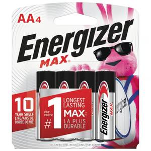 lot 840 image: Energizer Max AA Alkaline Batteries