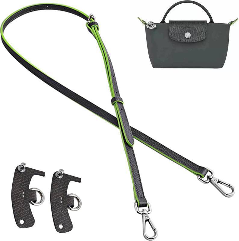 lot 65175 image: Jiesinlov Leather Bag Shoulder Strap Replacement Crossbody Adjustable Conversion Kit Fit for Mini Pouch