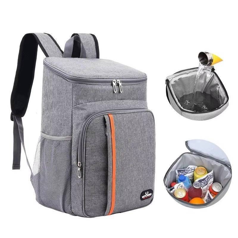 lot 66819 image: NEW 20L Insulated Backpack Coolers with Multiple Pockets, Lightweight Leak-Proof GREY