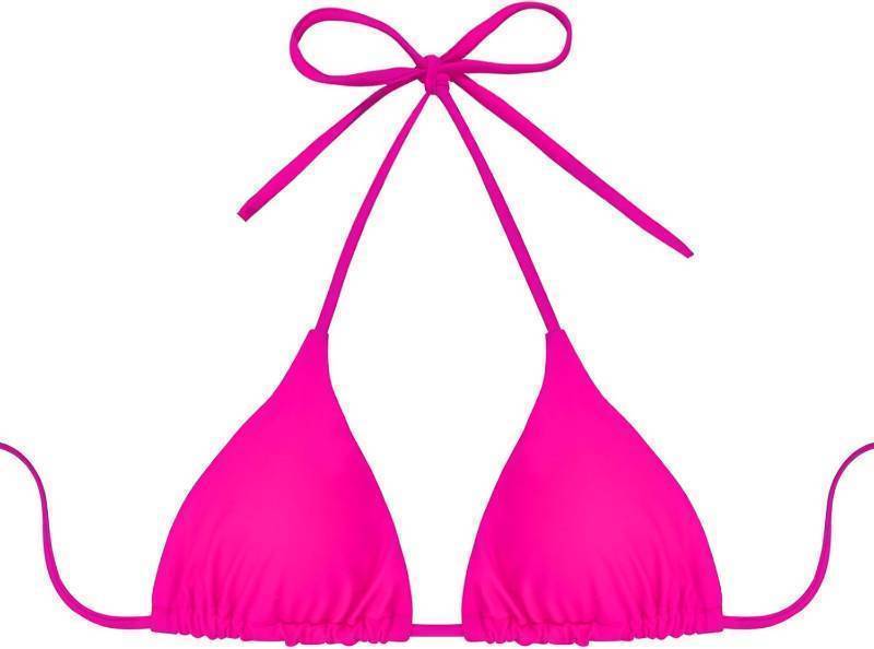 lot 67265 image: Bellecarrie Triangle Bikini Top Padded Halter Bathing Suit Tie Back Swimwear Top Sexy