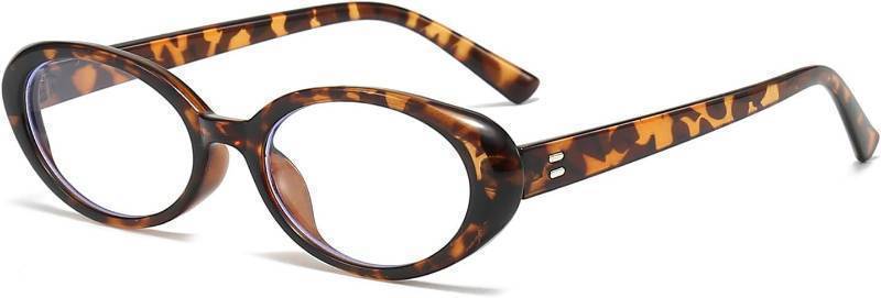 lot 67334 image: Oval Blue Light Blocking Glasses for Women Men Retro 90s Small Oval Frame Glasses Computer TV Eyeglasses (Tortoise), lenswidth