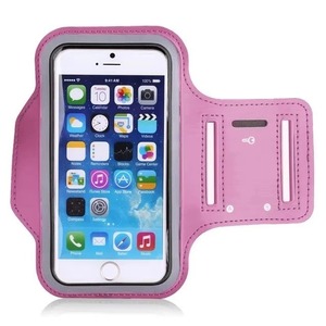 lot 66705 image: NEW Armband Phone Holder For Gym or Running 5 - 7 inch Screen Apple or Android PINK