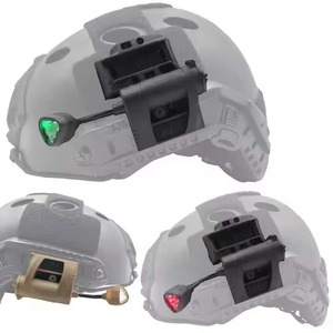 lot 66714 image: Infrared and 4 Lighting Modes Tactical Helmet Flashlight Wendy Helmet TAN