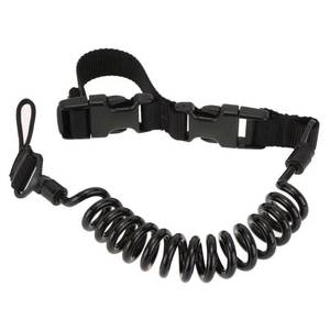 lot 72627 image: NEW Quick Release Retractable Hanging Rope Sling Tactical Pistol Lanyard BLACK