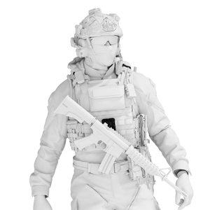 lot 900 image: NEW Tactical PA66 Holster Ambidextrous Fits Rail & MOLLE Webbing For Rifle
