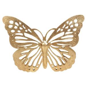 lot 65796 image: Gold Finish Metal Butterflies Wall Art 2-piece Set