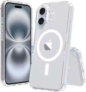 lot 65809 image: Magnetic Case for iPhone 16,Fit for MagSafe,Protective Cover, Shockproof,Pocket-Friendly,Slim for iPhone 16 Case Transparent (Transparent, iPhone 16)