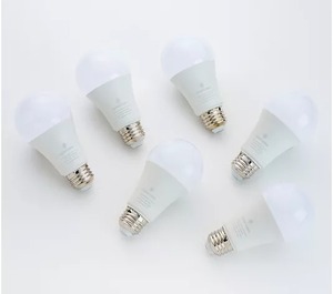 lot 65811 image: BrightLiving Set of 6 Dusk to Dawn Light Bulb SOFT LIGHT