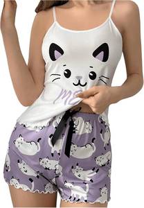 lot 65830 image: Milumia Womens 2-Piece Pajama Set Purple LARGE
