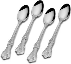 lot 65840 image: Wallace 5092630 Hotel 1810 Stainless Steel Demitasse Spoon, Set of 4