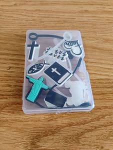 lot 1556 image: Christian Religious Silicone Straw Covers