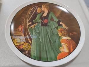 lot 1577 image: Knowles Norman Rockwell Grandmas Courting Dress Mothers Day Plate 1984