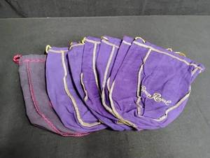 lot 1583 image: Pack of 6 Purple Crown Royal Bags - Retail $0