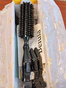 lot 1593 image: Beluira Hair Styling Brush Set with Clips and Accessories