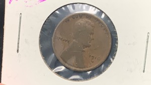 lot 2 image: 1916-S Lincoln Cent Penny Coin RC50