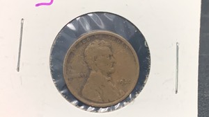 lot 6 image: 1920-S Lincoln Cent Penny Coin RC50
