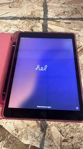 Apple iPad 7th gen Model A2107 with Pink Case and Stylus *faulty battery MDM locked*
