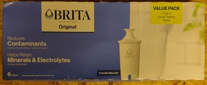 lot 111 image: Brita Original Replacement Filters Value Pack 6-Count